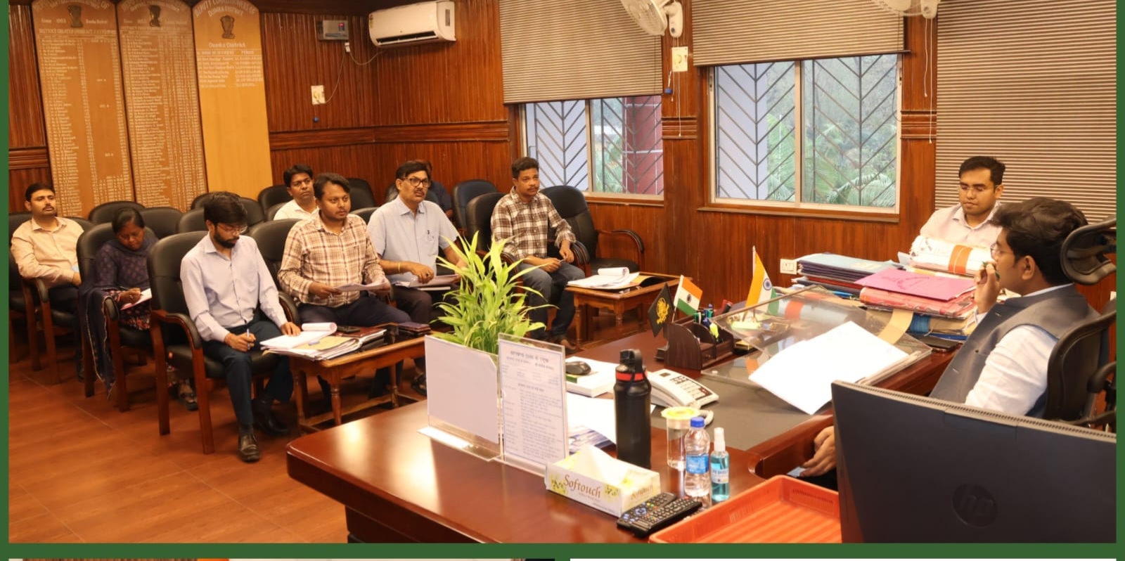 आंगनबाड़ी भवन निर्माण कार्यों की समीक्षा, उपायुक्त ने दिया तेजी लाने का निर्देश